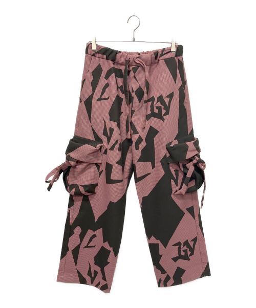 LOUIS VUITTON（ルイ ヴィトン）LOUIS VUITTON (ルイ ヴィトン) 23SS ダブルフェイス3Dポケットカーゴパンツ オレンジ×ブルー サイズ:38の古着・服飾アイテム