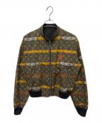 LOUIS VUITTONルイ ヴィトン）の古着「18AW モノグラム タイム トランクリバーシブルジャケット/RW182B JHF FFJA58」｜ブラック