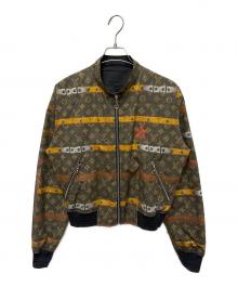 LOUIS VUITTON（ルイ ヴィトン）の古着「18AW モノグラム タイム トランクリバーシブルジャケット/RW182B JHF FFJA58」｜ブラック