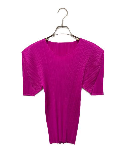 PLEATS PLEASE（プリーツプリーズ）PLEATS PLEASE (プリーツプリーズ) プリーツシャツ ショッキングピンク サイズ:3の古着・服飾アイテム