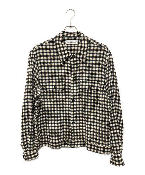 OUR LEGACY（アワーレガシー）OUR LEGACY (アワーレガシー) COACH JACKETチェックシャツ/カラーシャツ ブラック サイズ:46の古着・服飾アイテム