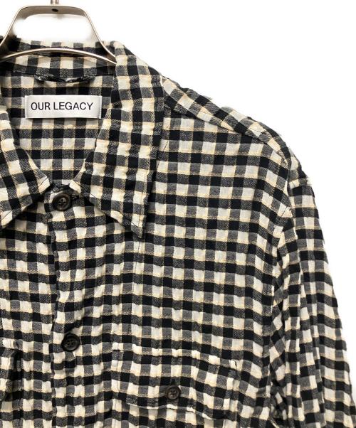 OUR LEGACY（アワーレガシー）OUR LEGACY (アワーレガシー) COACH JACKETチェックシャツ/カラーシャツ ブラック サイズ:46の古着・服飾アイテム