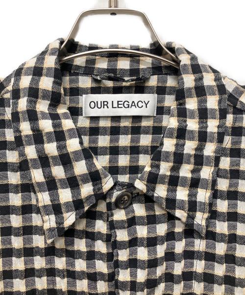 OUR LEGACY（アワーレガシー）OUR LEGACY (アワーレガシー) COACH JACKETチェックシャツ/カラーシャツ ブラック サイズ:46の古着・服飾アイテム