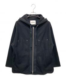 JIL SANDER（ジルサンダー）の古着「Patchworked Zip Up Jacket」｜ブラック