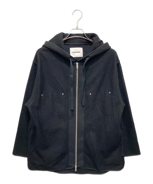 JIL SANDER（ジルサンダー）JIL SANDER (ジルサンダー) Patchworked Zip Up Jacket ブラック サイズ:Mの古着・服飾アイテム