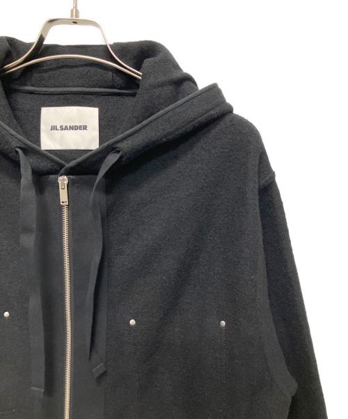 JIL SANDER（ジルサンダー）JIL SANDER (ジルサンダー) Patchworked Zip Up Jacket ブラック サイズ:Mの古着・服飾アイテム