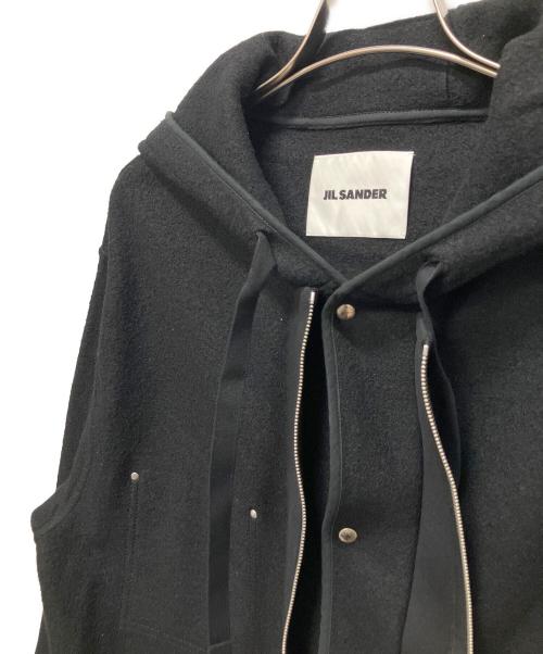 JIL SANDER（ジルサンダー）JIL SANDER (ジルサンダー) Patchworked Zip Up Jacket ブラック サイズ:Mの古着・服飾アイテム