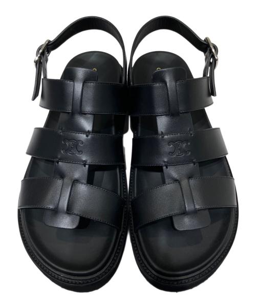 CELINE（セリーヌ）CELINE (セリーヌ) 26SS ティッピサンダル ブラック サイズ:42の古着・服飾アイテム