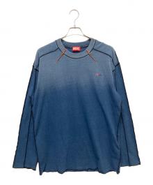 DIESEL（ディーゼル）の古着「ウォッシュド加工Tシャツ」｜インディゴ