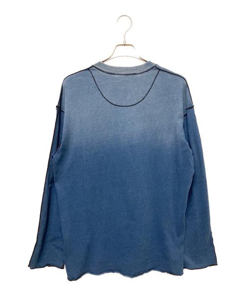 DIESEL（ディーゼル）DIESEL (ディーゼル) ウォッシュド加工Tシャツ インディゴ サイズ:Mの古着・服飾アイテム