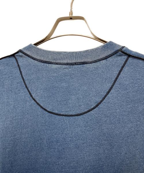 DIESEL（ディーゼル）DIESEL (ディーゼル) ウォッシュド加工Tシャツ インディゴ サイズ:Mの古着・服飾アイテム