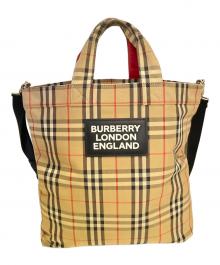 BURBERRY（バーバリー）の古着「ノヴァチェック 2WAYバッグ」｜ベージュ