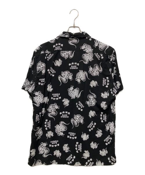 BlackEyePatch（ブラックアイパッチ）BlackEyePatch (ブラックアイパッチ) オープンカラーシャツ ブラック サイズ:Lの古着・服飾アイテム
