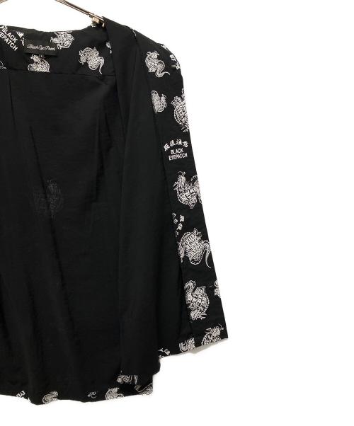 BlackEyePatch（ブラックアイパッチ）BlackEyePatch (ブラックアイパッチ) オープンカラーシャツ ブラック サイズ:Lの古着・服飾アイテム