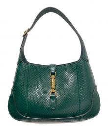 GUCCI（グッチ）の古着「ジャッキーハンドバッグ 550152」｜グリーン