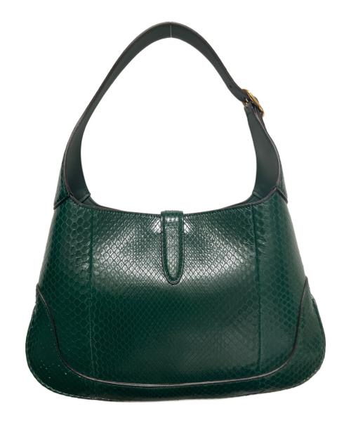 GUCCI（グッチ）GUCCI (グッチ) ジャッキーハンドバッグ 550152 グリーン サイズ:ミディアム/mediumの古着・服飾アイテム