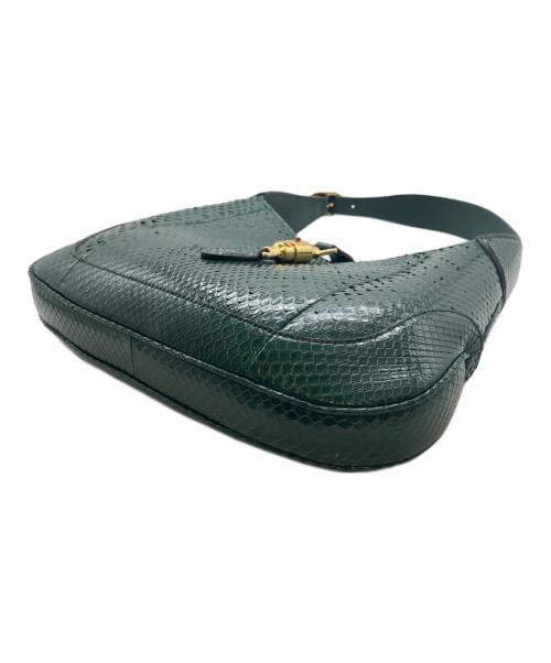 GUCCI（グッチ）GUCCI (グッチ) ジャッキーハンドバッグ 550152 グリーン サイズ:ミディアム/mediumの古着・服飾アイテム
