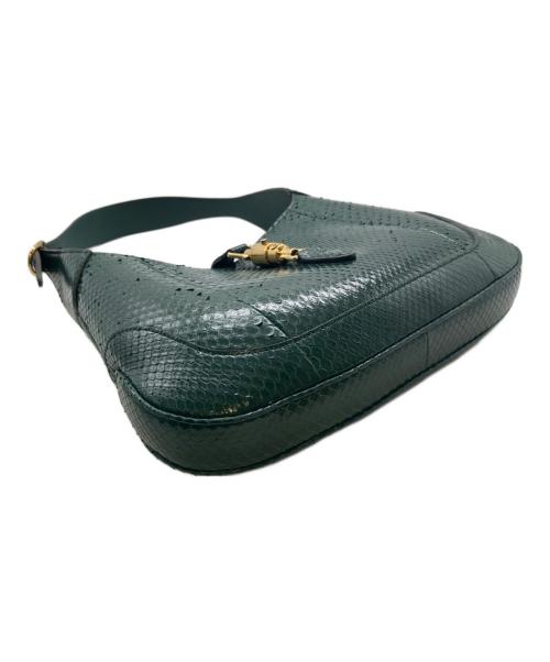GUCCI（グッチ）GUCCI (グッチ) ジャッキーハンドバッグ 550152 グリーン サイズ:ミディアム/mediumの古着・服飾アイテム