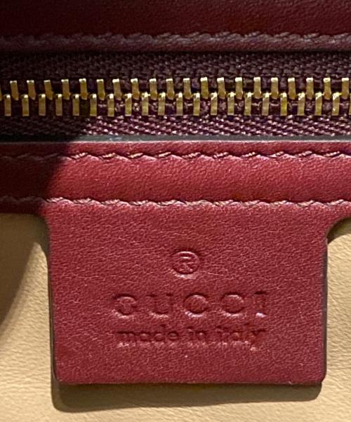 GUCCI（グッチ）GUCCI (グッチ) ジャッキーハンドバッグ レッドの古着・服飾アイテム