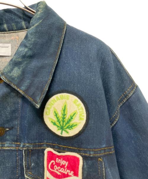 TOLQ（トルク）TOLQ (トルク) Trompe L’oeil Printed Jacket (1950 Type-1 T-Back) インディゴ サイズ:40の古着・服飾アイテム