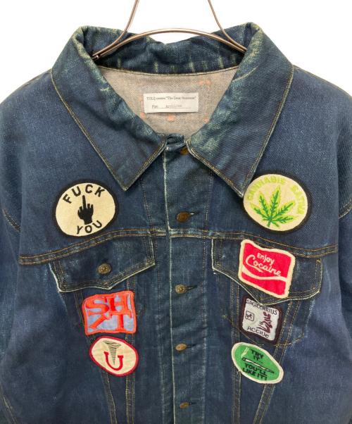 TOLQ（トルク）TOLQ (トルク) Trompe L’oeil Printed Jacket (1950 Type-1 T-Back) インディゴ サイズ:40の古着・服飾アイテム