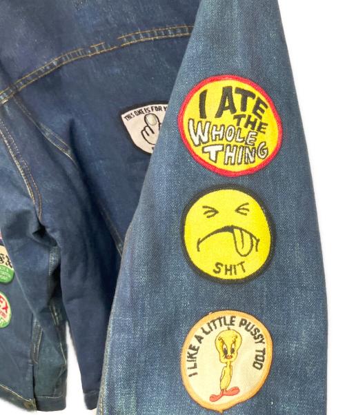 TOLQ（トルク）TOLQ (トルク) Trompe L’oeil Printed Jacket (1950 Type-1 T-Back) インディゴ サイズ:40の古着・服飾アイテム