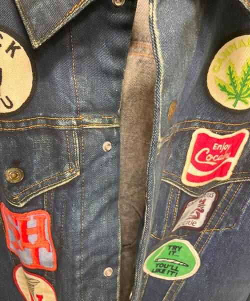 TOLQ（トルク）TOLQ (トルク) Trompe L’oeil Printed Jacket (1950 Type-1 T-Back) インディゴ サイズ:40の古着・服飾アイテム