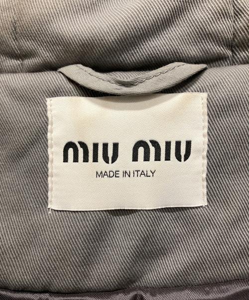 MIU MIU（ミュウミュウ）MIU MIU (ミュウミュウ) 中綿ジャケット グレー サイズ:40の古着・服飾アイテム