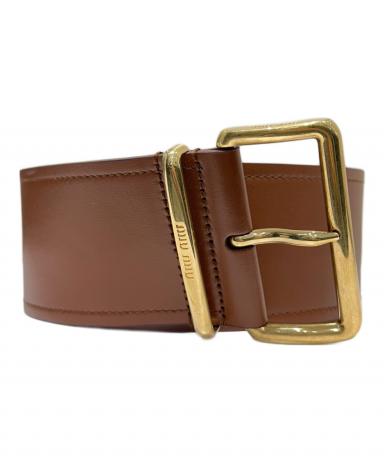 中古・古着通販】MIU MIU (ミュウミュウ) レザーベルト サイズ:34/85 中古・古着通販】MIU MIU (ミュウミュウ) レザーベルト サイズ:34/85