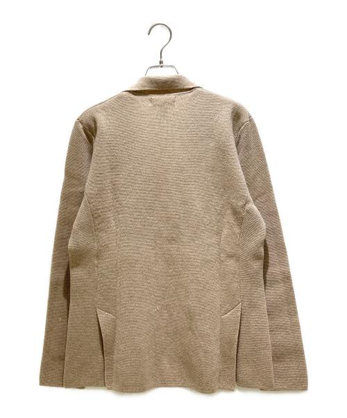 LARDINI（ラルディーニ）LARDINI (ラルディーニ) ニットテーラードジャケット ベージュ サイズ:46の古着・服飾アイテム