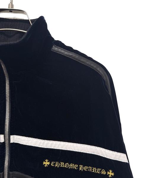 CHROME HEARTS（クロムハーツ）CHROME HEARTS (クロムハーツ) Y NOTベロアジャケット/カシミヤ混ベロアジャケット ネイビー サイズ:XSの古着・服飾アイテム