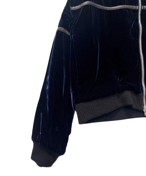 CHROME HEARTS（クロムハーツ）CHROME HEARTS (クロムハーツ) Y NOTベロアジャケット/カシミヤ混ベロアジャケット ネイビー サイズ:XSの古着・服飾アイテム