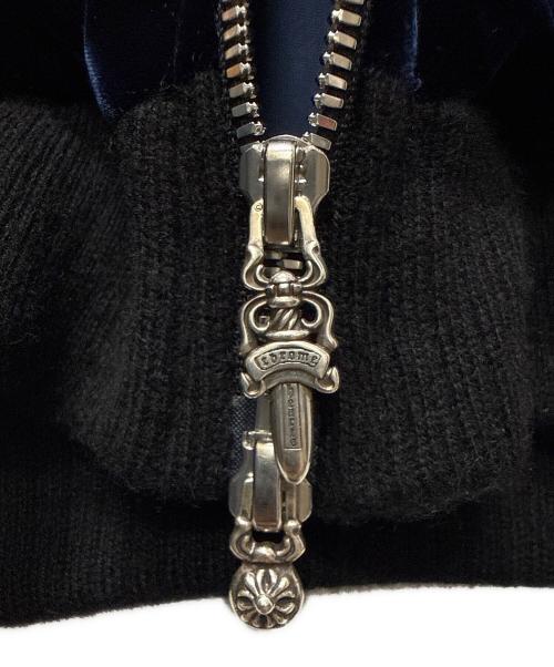 CHROME HEARTS（クロムハーツ）CHROME HEARTS (クロムハーツ) Y NOTベロアジャケット/カシミヤ混ベロアジャケット ネイビー サイズ:XSの古着・服飾アイテム
