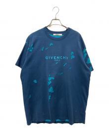 GIVENCHY（ジバンシィ）の古着「デストロイロゴカットソー」｜ブルー