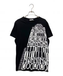 VALENTINO（ヴァレンティノ）の古着「ロゴプリントカットソー」｜ブラック