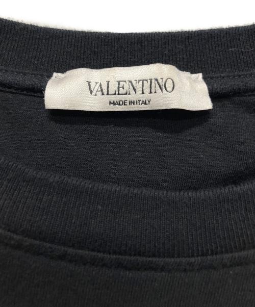 VALENTINO（ヴァレンティノ）VALENTINO (ヴァレンティノ) ロゴプリントカットソー ブラック サイズ:Sの古着・服飾アイテム