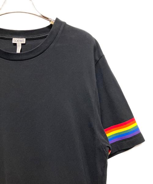 LOEWE（ロエベ）LOEWE (ロエベ) Tシャツ ブラック×マルチカラー サイズ:Sの古着・服飾アイテム