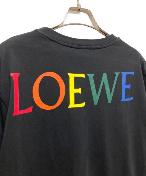 LOEWE（ロエベ）LOEWE (ロエベ) Tシャツ ブラック×マルチカラー サイズ:Sの古着・服飾アイテム