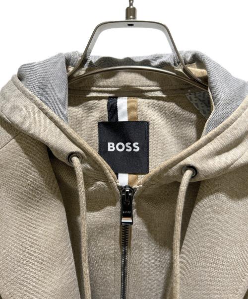 HUGO BOSS（ヒューゴ ボス）HUGO BOSS (ヒューゴ ボス) Slim Fit Blazer with Integrated Hoodie/スリムフィットブレザー インテグレーテッドフーディ付き/50562499 ベージュ サイズ:48の古着・服飾アイテム
