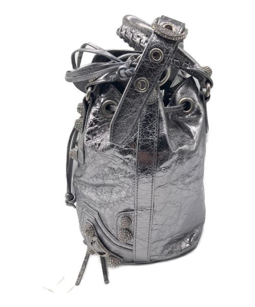 BALENCIAGA（バレンシアガ）BALENCIAGA (バレンシアガ) LE CAGOLE BUCKET XS(ル カゴール バケット) シルバー サイズ:XSの古着・服飾アイテム