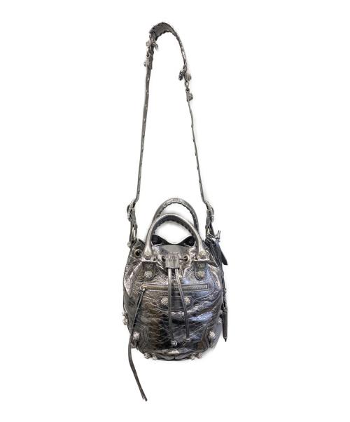 BALENCIAGA（バレンシアガ）BALENCIAGA (バレンシアガ) LE CAGOLE BUCKET XS(ル カゴール バケット) シルバー サイズ:XSの古着・服飾アイテム