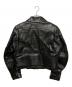BALENCIAGA (バレンシアガ) ロゴデザインレザージャケット/中綿ジャケット ブラック サイズ:44：380000円