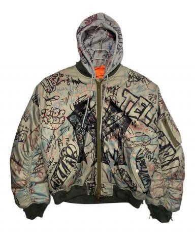 中古・古着通販】MOWALOLA (モワローラ) 25AW graffiti bomber jacket
