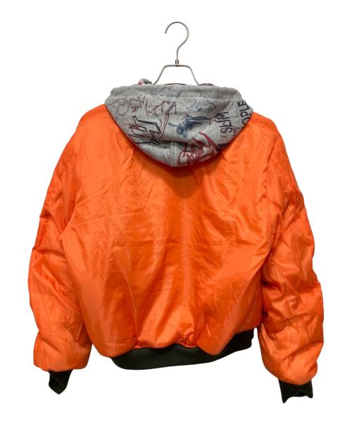 MOWALOLA（モワローラ）MOWALOLA (モワローラ) graffiti bomber jacket グリーン サイズ:Sの古着・服飾アイテム