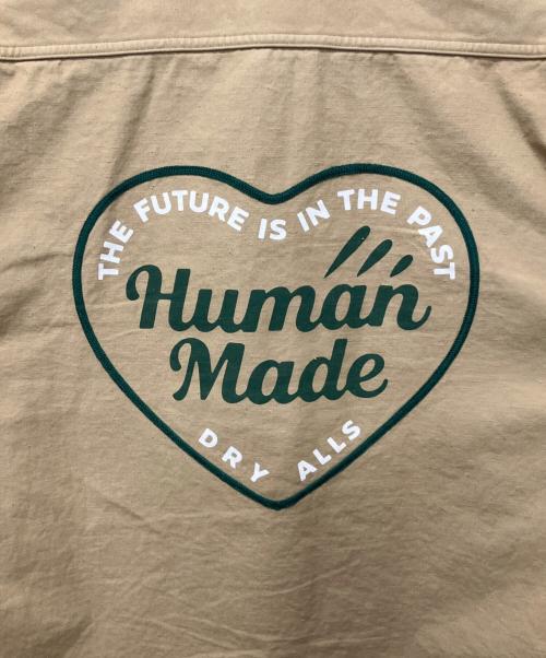 HUMAN MADE（ヒューマンメイド）HUMAN MADE (ヒューマンメイド) Zip-Up Work Shirt ベージュ サイズ:Lの古着・服飾アイテム