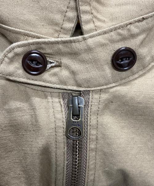 HUMAN MADE（ヒューマンメイド）HUMAN MADE (ヒューマンメイド) Zip-Up Work Shirt ベージュ サイズ:Lの古着・服飾アイテム