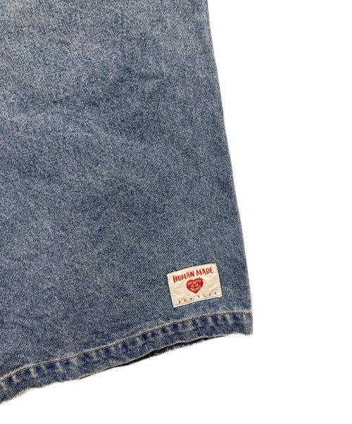 HUMAN MADE（ヒューマンメイド）HUMAN MADE (ヒューマンメイド) DENIM PAINTER SHORTS ブルー サイズ:Mの古着・服飾アイテム
