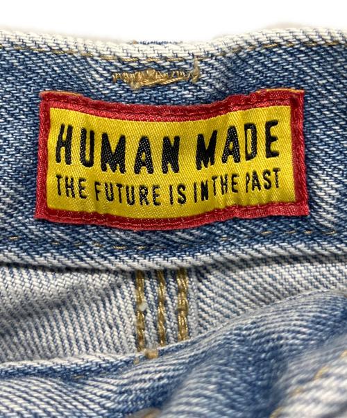 HUMAN MADE（ヒューマンメイド）HUMAN MADE (ヒューマンメイド) DENIM PAINTER SHORTS ブルー サイズ:Mの古着・服飾アイテム