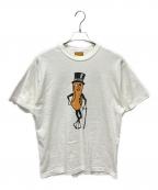 HUMAN MADEヒューマンメイド）の古着「MR.PEANUT(ミスターピーナッツ) プリントTシャツ」｜ホワイト