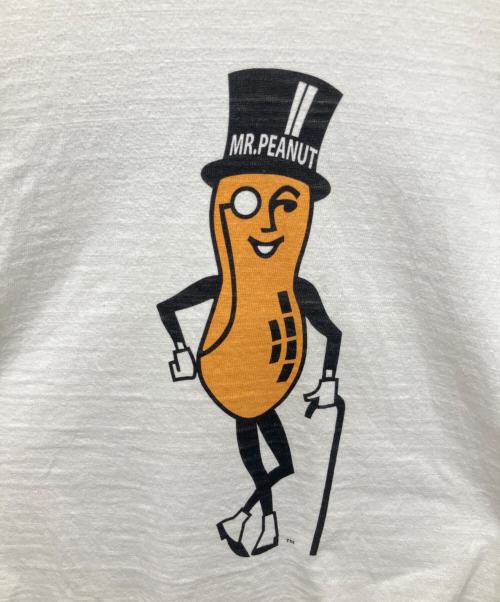 HUMAN MADE（ヒューマンメイド）HUMAN MADE (ヒューマンメイド) MR.PEANUT(ミスターピーナッツ) プリントTシャツ ホワイト サイズ:Lの古着・服飾アイテム